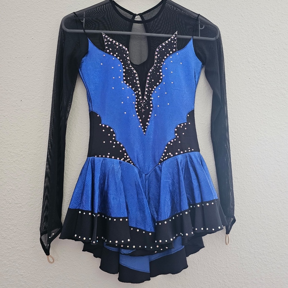 Figure Skating Dress/Italian Fabric, Made in Europe